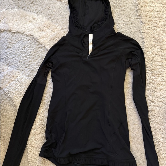 lululemon athletica Tops - lululemon athletica Black Hooded Sweatshirt